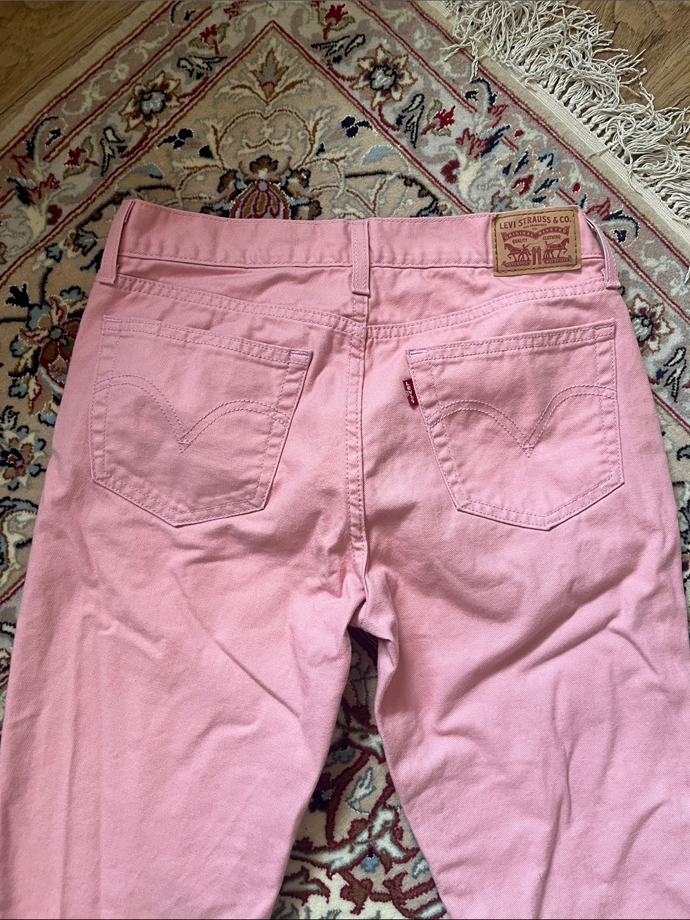 Levi's Pink Straight Leg Jeans - Picture 9 of 9